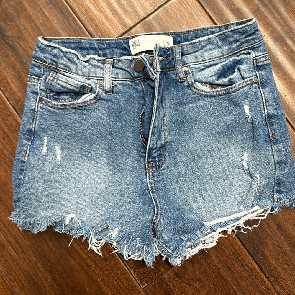 RSQ jeans curvy high rise denim shorts Sz 26
